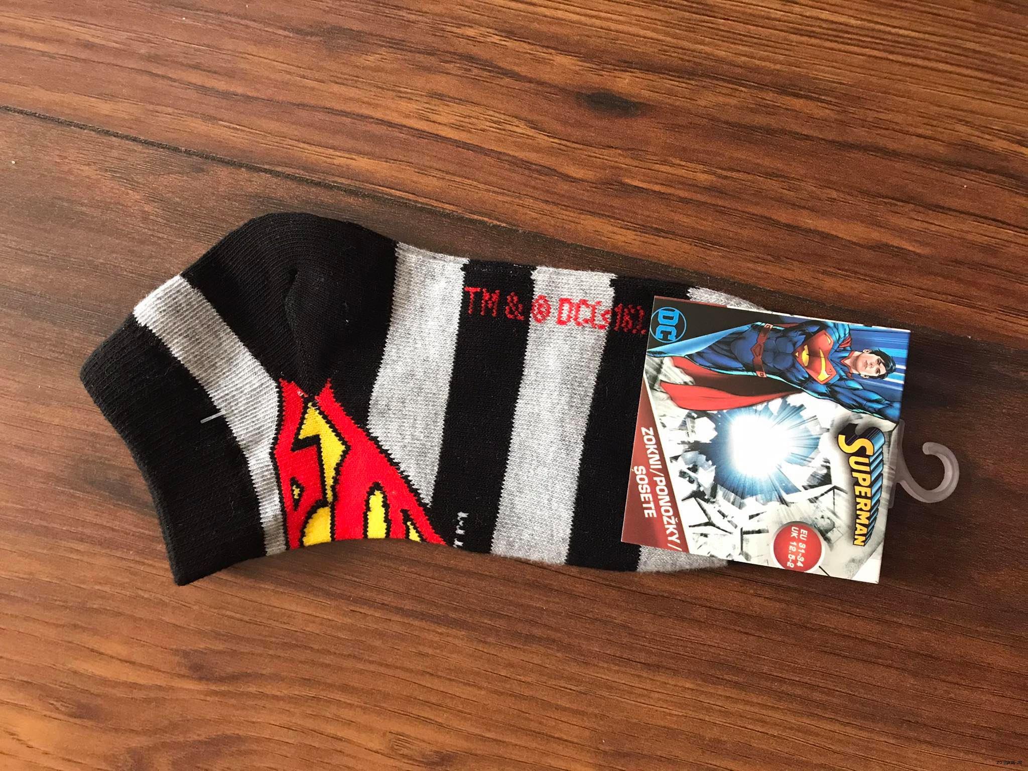 Ponožky kotníkové SUPERMAN vel. 35-38