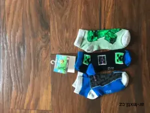 Ponožky kotníkové sada 3 páry MINECRAFT vel. 27-30, 31-34, 35-38