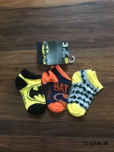 Ponožky kotníkové sada 3 páry Batman  vel. 23-26,27-30,31-34