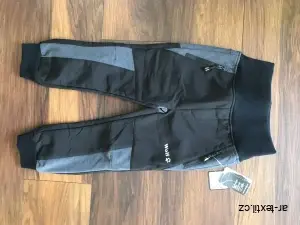 Dětské softshellové kalhoty WOLF s fleesovou podšívkou vel. 104, 110, 116, 128