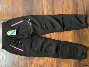 Dětské softshellové kalhoty KUGO s fleesovou podšívkou vel. 158, 176