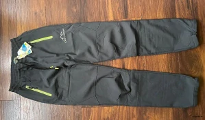 Dětské softshellové kalhoty KUGO s fleesovou podšívkou vel. 176