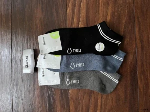 Ponožky kotníčkové sada 3 pár vel. 40-43