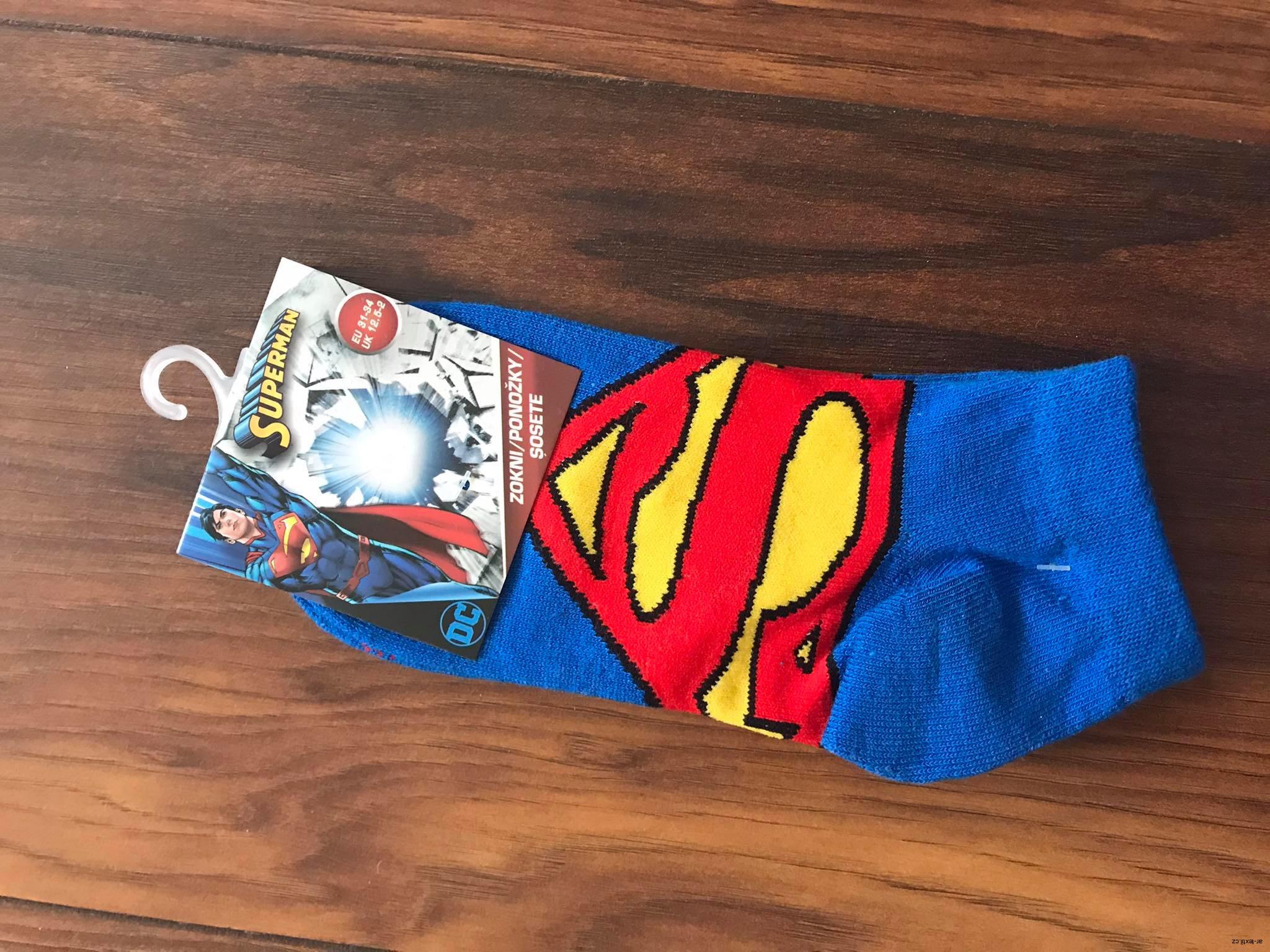 Ponožky kotníkové SUPERMAN vel.27-30,31-34,35-38