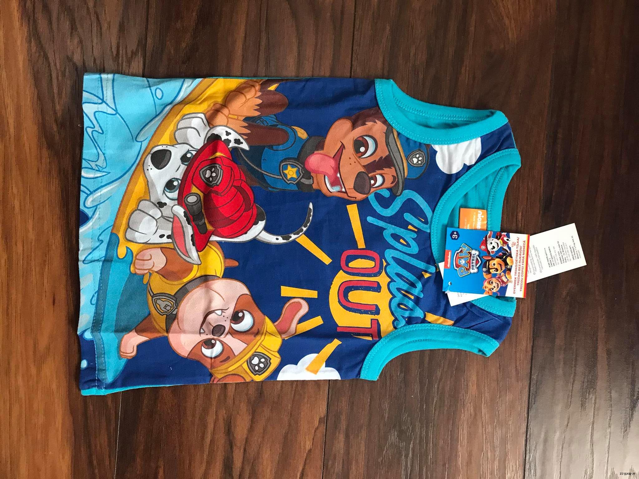  Tílko TLAPKOVÁ PATROLA  vel.104,110,122,128