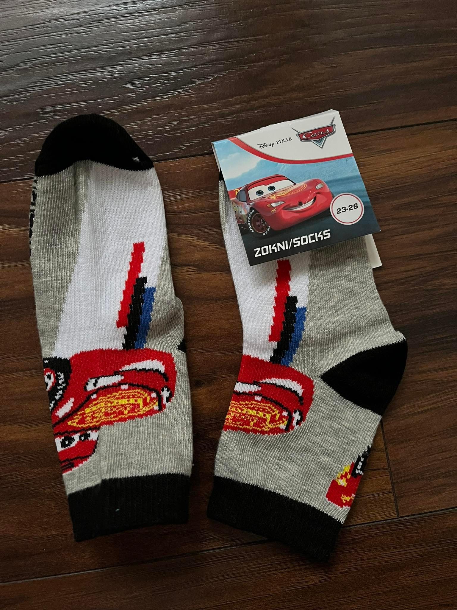  Ponožky AUTA vel. 23-26, 27-30, 31-34