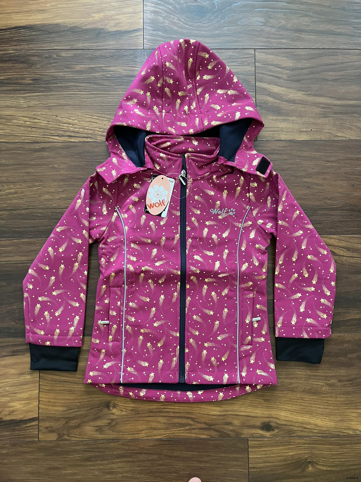  SOFTSHELLOVÁ BUNDA WOLF  vel. 98/104, 110/116, 122/128