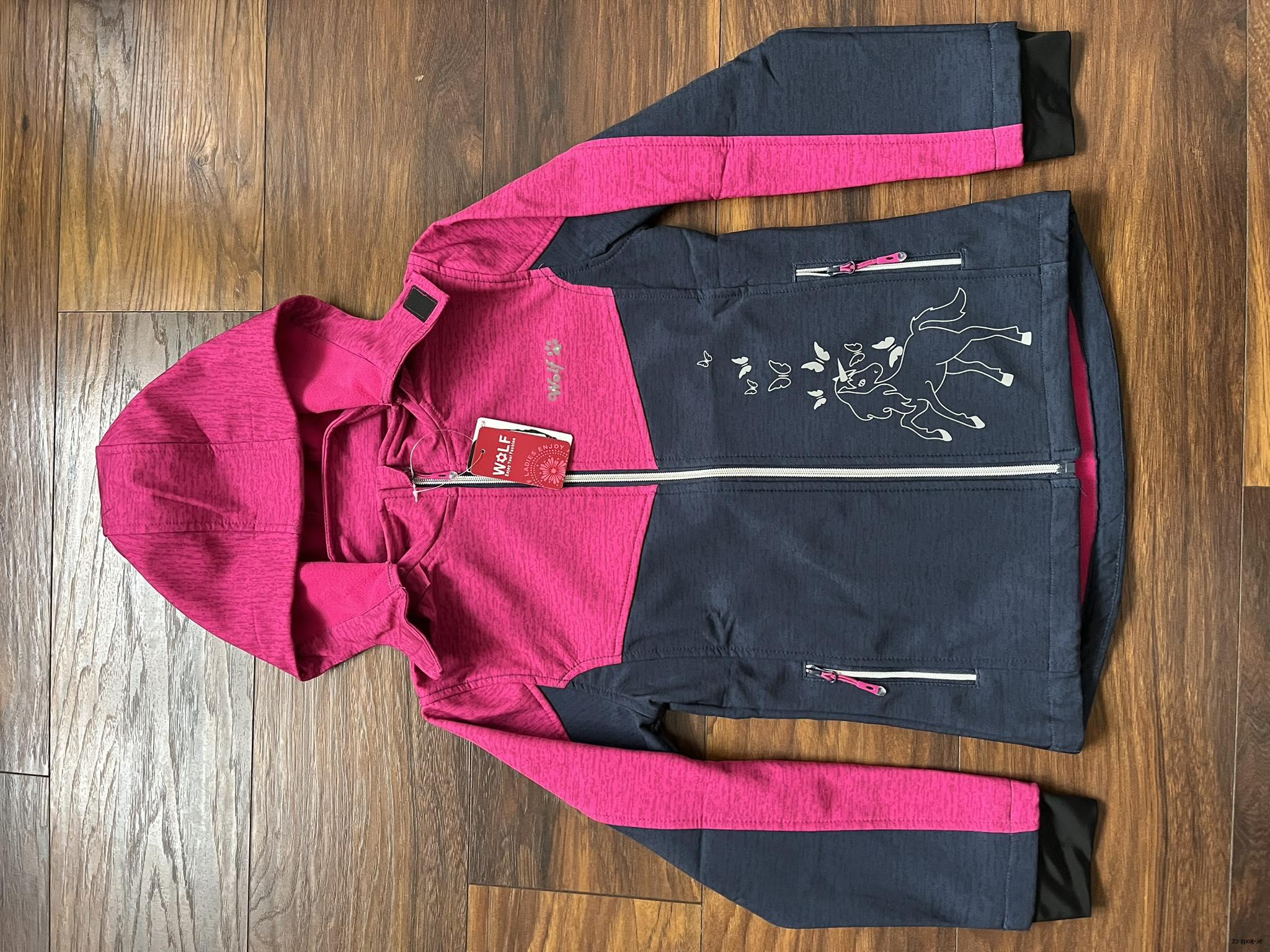  SOFTSHELLOVÁ BUNDA WOLF  vel. 128/134, 140/146, 152/158, 164/170